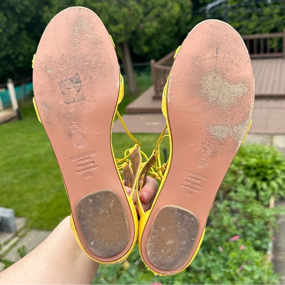 AQUAZZURA SNAKESKIN SANDALS (IT 40) - Picture 8 of 11